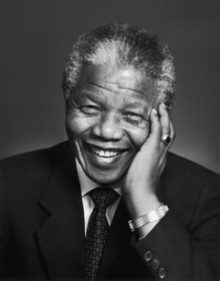 President Nelson Mandela, champion of human rights.